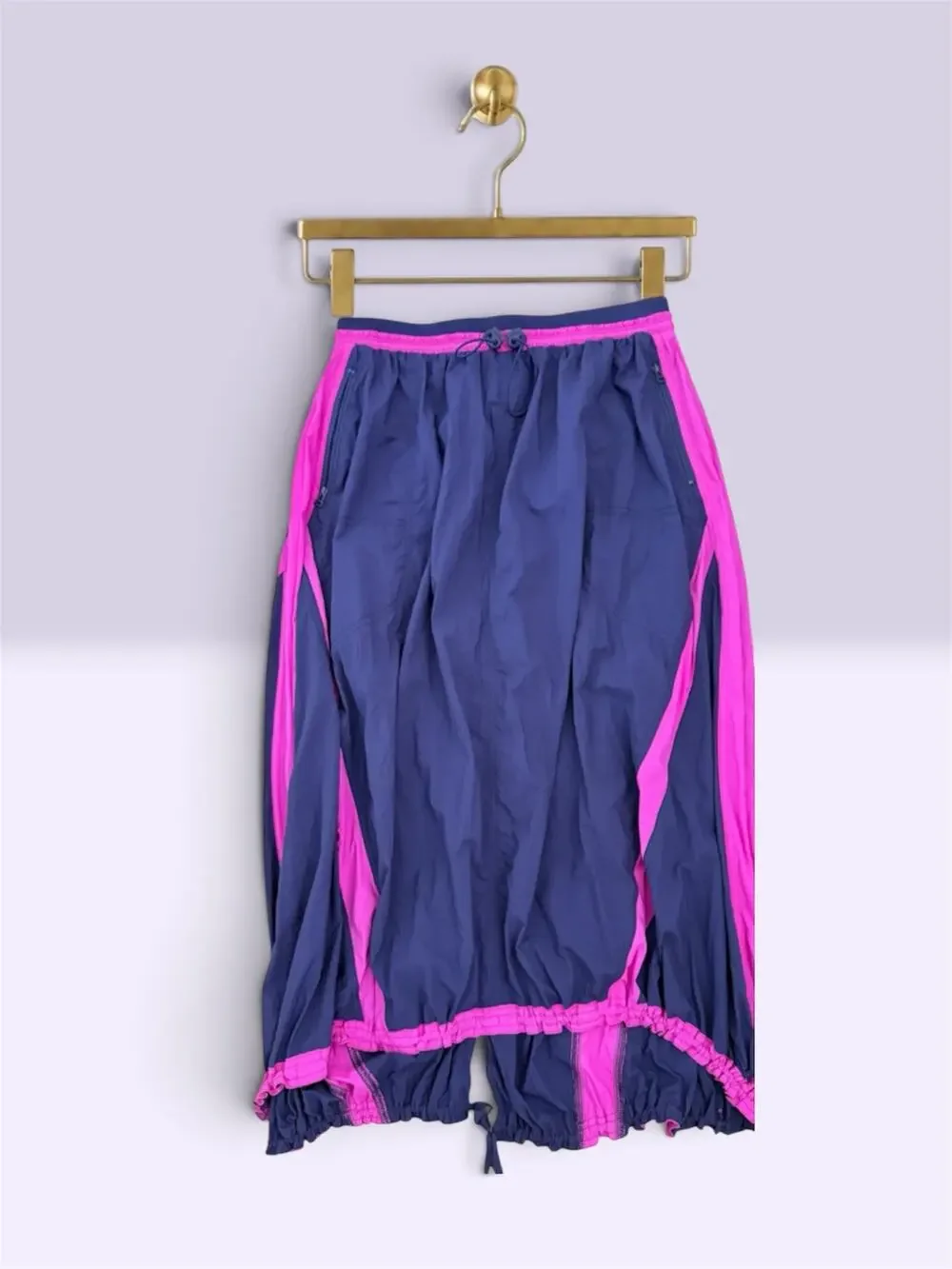 Daily Practice Anthropologie Skirt Colorblock Navy Pink XS